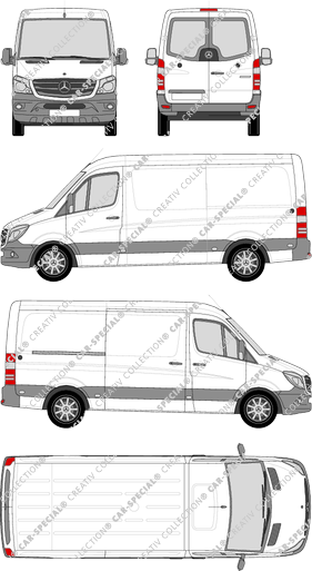 Mercedes-Benz Sprinter Kastenwagen, 2013–2018 (Merc_606)