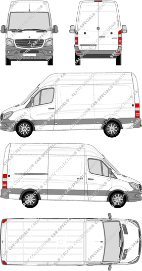 Mercedes-Benz Sprinter fourgon, 2013–2018 (Merc_610)