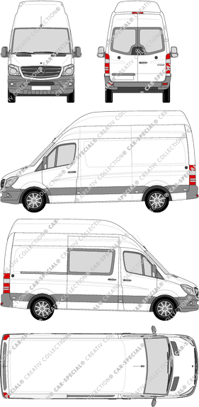 Mercedes-Benz Sprinter Kastenwagen, 2013–2018 (Merc_620)