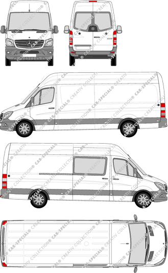 Mercedes-Benz Sprinter Kastenwagen, 2013–2018 (Merc_626)