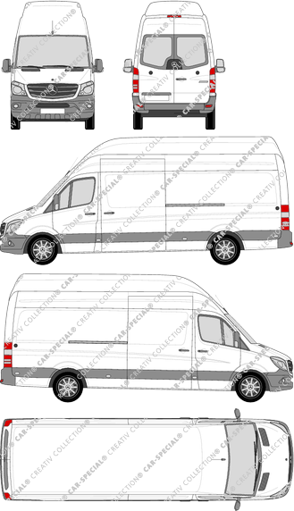 Mercedes-Benz Sprinter Kastenwagen, 2013–2018 (Merc_631)