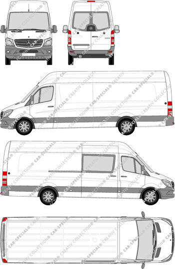 Mercedes-Benz Sprinter fourgon, 2013–2018 (Merc_638)