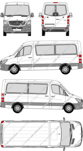 Mercedes-Benz Sprinter Kleinbus, 2013–2018 (Merc_650)