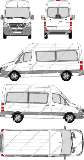 Mercedes-Benz Sprinter Kleinbus, 2013–2018 (Merc_652)