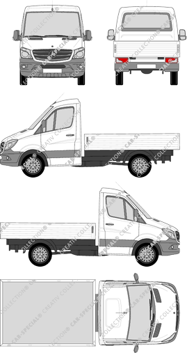 Mercedes-Benz Sprinter, platform, wheelbase 3250, single cab (2013)