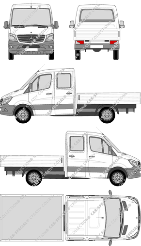 Mercedes-Benz Sprinter Pritsche, 2013–2018 (Merc_660)