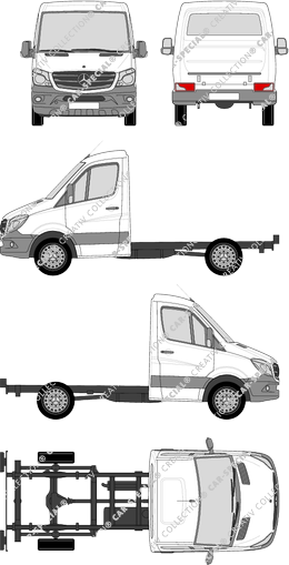 Mercedes-Benz Sprinter Chasis para superestructuras, 2013–2018 (Merc_662)