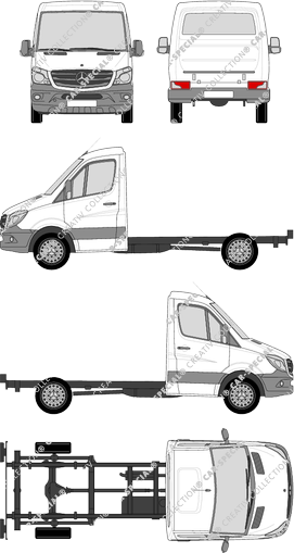 Mercedes-Benz Sprinter Telaio per sovrastrutture, 2013–2018 (Merc_663)