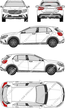 Mercedes-Benz GLA, 2014–2020 (Merc_677)