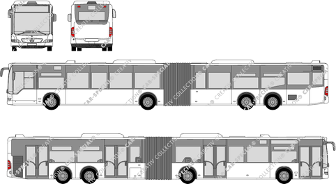 Mercedes-Benz Citaro bus articulé, à partir de 2005 (Merc_678)