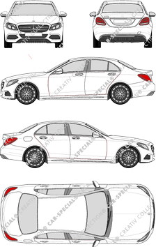 Mercedes-Benz C-Klasse Limousine, 2014–2021 (Merc_679)