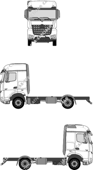 Mercedes-Benz Arocs BigSpace, 2500 mm Breite, BigSpace, 2500 mm Breite, Fahrgestell für Aufbauten, L-Fahrerhaus (2014)