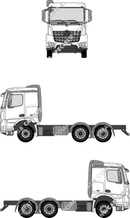 Mercedes-Benz Arocs ClassicSpace, 2300 mm di larghezza, ClassicSpace, 2300 mm Breite, Châssis pour superstructures, cabine du conducteur L (2014)