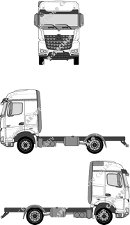 Mercedes-Benz Arocs StreamSpace, 2500 mm de large, StreamSpace, 2500 mm Breite, Telaio per sovrastrutture, L-Fahrerhaus (2014)