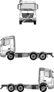 Mercedes-Benz Arocs ClassicSpace, 2300 mm Breite, ClassicSpace, 2300 mm Breite, Fahrgestell für Aufbauten, M-Fahrerhaus (2014)