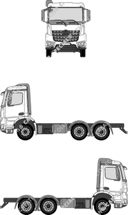 Mercedes-Benz Arocs ClassicSpace, 2300 mm width, ClassicSpace, 2300 mm Breite, Chassis for superstructures, S cab (2014)