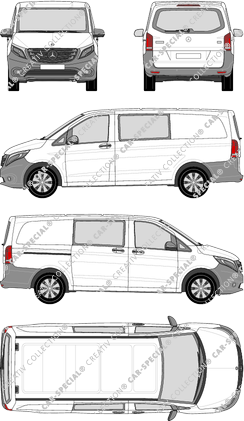 Mercedes-Benz Vito Mixto fourgon, 2014–2023 (Merc_730)