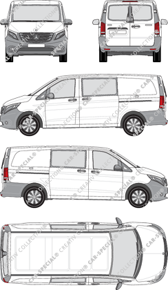 Mercedes-Benz Vito Mixto van/transporter, 2014–2023 (Merc_733)