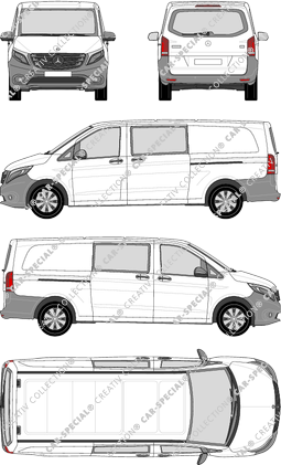 Mercedes-Benz Vito Mixto van/transporter, 2014–2023 (Merc_735)