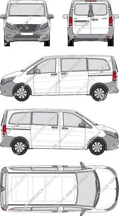 Mercedes-Benz Vito Tourer camionnette, 2014–2023 (Merc_741)