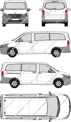 Mercedes-Benz Vito Tourer Kleinbus, 2014–2023 (Merc_742)