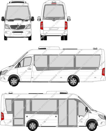 Mercedes-Benz Sprinter City 65 minibus, current (since 2014) (Merc_754)