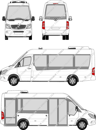 Mercedes-Benz Sprinter City 65 K microbús, actual (desde 2014) (Merc_755)