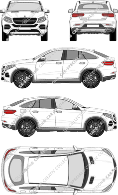Mercedes-Benz GLE, 2015–2019 (Merc_763)