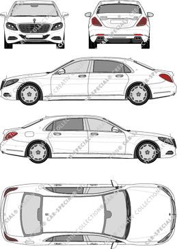 Mercedes-Benz Maybach S-Klasse, limusina, 4 Doors (2015)