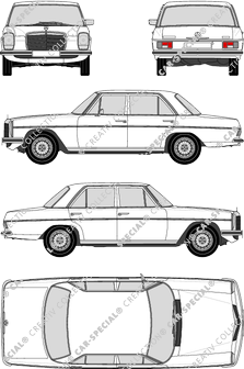 Mercedes-Benz W114, W115, /8, limusina, 4 Doors (1968)