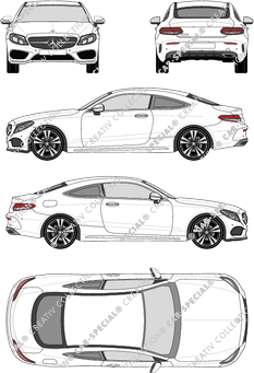 Mercedes-Benz C-Klasse, Coupé, 2 Doors (2015)