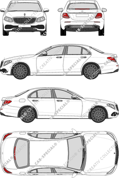 Mercedes-Benz E-Klasse berlina, 2016–2020 (Merc_782)