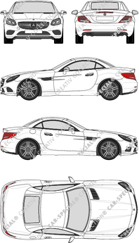 Mercedes-Benz SLC Convertible, 2016–2020 (Merc_784)
