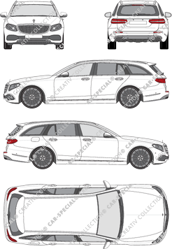 Mercedes-Benz E-Klasse T-Modell Station wagon, 2016–2020 (Merc_786)