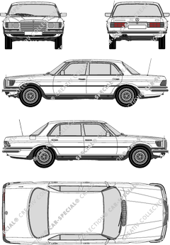 Mercedes-Benz S-Klasse limusina, 1972–1980 (Merc_792)