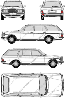 Mercedes-Benz W123 T-Modell, T-Modell, 5 Doors (1978)