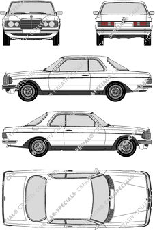 Mercedes-Benz W123, Coupé, 2 Doors (1977)