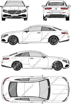 Mercedes-Benz E-Klasse Coupé, 2017–2020 (Merc_797)