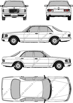 Mercedes-Benz S-Klasse, berlina, 4 Doors (1979)