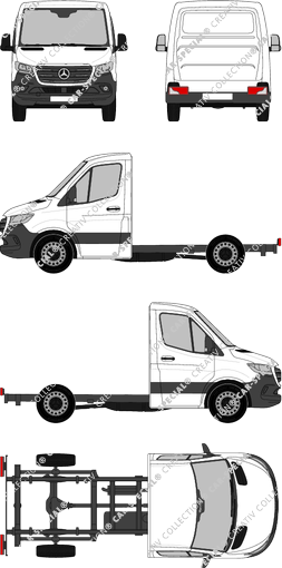 Mercedes-Benz Sprinter, A1, FWD, Chassis for superstructures, compact, single cab (2018)