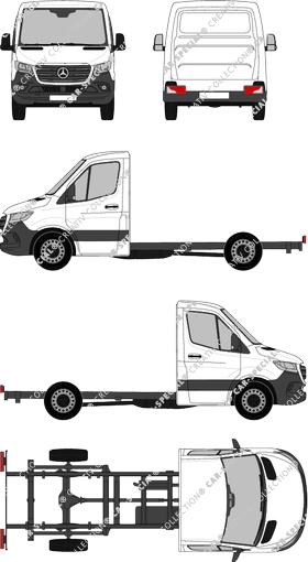 Mercedes-Benz Sprinter Chassis for superstructures, current (since 2018) (Merc_833)