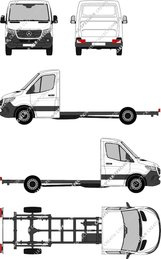 Mercedes-Benz Sprinter Chassis for superstructures, current (since 2018) (Merc_834)