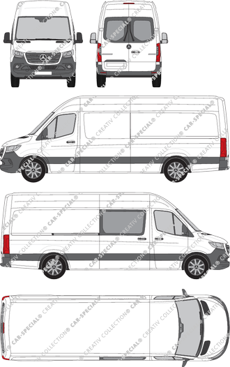 Mercedes-Benz Sprinter van/transporter, current (since 2018) (Merc_900)