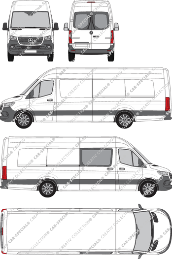 Mercedes-Benz Sprinter fourgon, actuel (depuis 2018) (Merc_901)