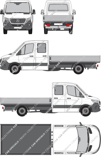 Mercedes-Benz Sprinter pont, actuel (depuis 2018) (Merc_906)