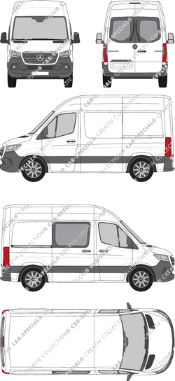 Mercedes-Benz Sprinter van/transporter, current (since 2018) (Merc_910)