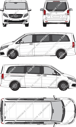 Mercedes-Benz V-Klasse Kleinbus, 2019–2023 (Merc_935)