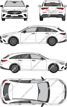Mercedes-Benz CLA Shooting Brake station wagon, attuale (a partire da 2019) (Merc_948)