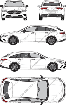 Mercedes-Benz CLA Shooting Brake break, actuel (depuis 2019) (Merc_948)