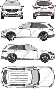 Mercedes-Benz GLC, 2019–2022 (Merc_949)